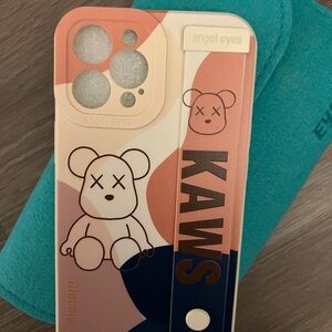 KAWS Bear iPhone Case in Pink and Blue